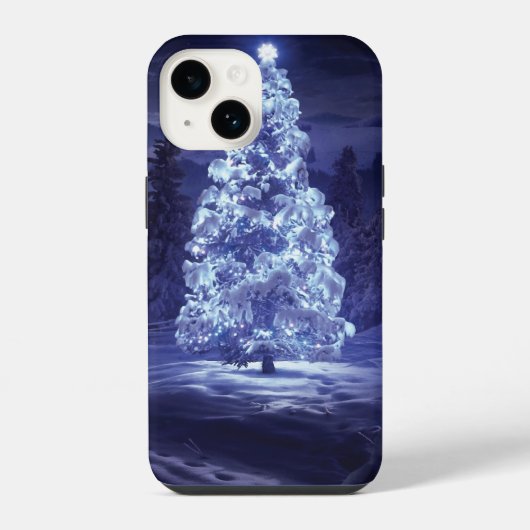 Coque Pour iPhone 14 Sapin de Noël  (Verso)