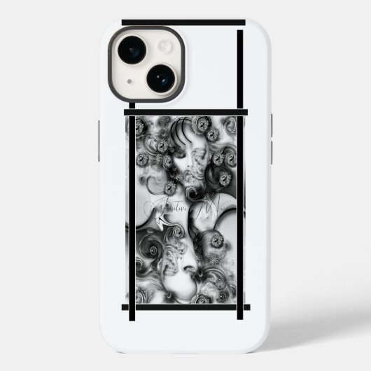 Coque Pour iPhone 14 "Sensitive Muse", Coque Apple iPhone 14 (Verso)