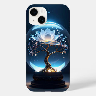 Coque Pour iPhone 14 Serene Lotus Globe Art coque iphone