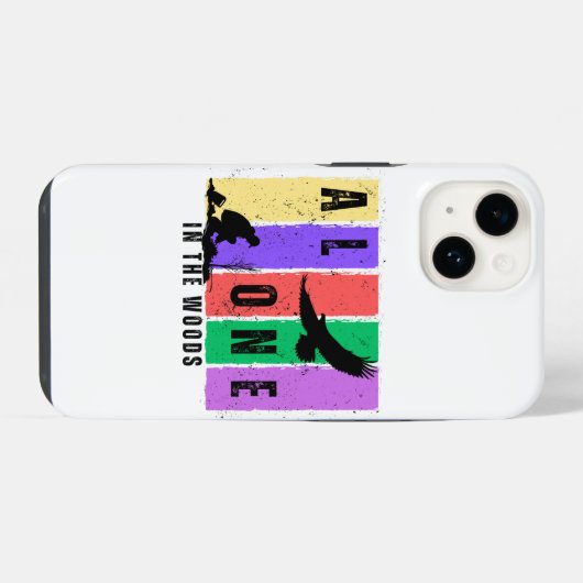 Coque Pour iPhone 14 Seul dans la couverture mobile Woods (Verso Horizontal)