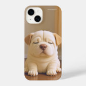 Coque Pour iPhone 14 Shar Pei Puppy - Soft Serenity by WangWang (Verso)