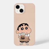 Coque Pour iPhone 14 Shin-chan Barista coque iphone de thé bulle (Verso)