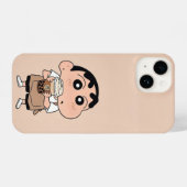 Coque Pour iPhone 14 Shin-chan Barista coque iphone de thé bulle (Verso Horizontal)