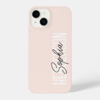 Signature de script monogramme rose
