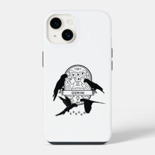 Coque Pour iPhone 14 Signe du zodiaque et animaux de compagnie assortis