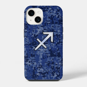 Coque Pour iPhone 14 Signe du zodiaque Sagittaire sur camouflage marine