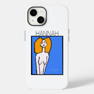 Coque Pour iPhone 14 Signes Zodiac Virgo personnalisé Anniversaire I iP