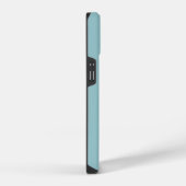 Coque Pour iPhone 14 Simple stylé moderne Nom de script Turquoise bleu (Côté droit)