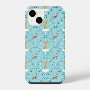 Coque Pour iPhone 14 Ski d'hiver Damas