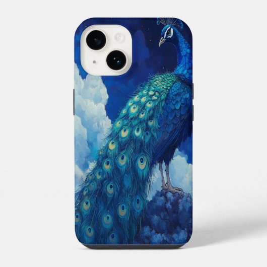 Coque Pour iPhone 14 🦚 Skyfeather (Verso)