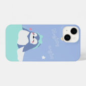 Coque Pour iPhone 14 Sleepy Penguin (Verso Horizontal)