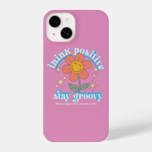 Coque Pour iPhone 14 Slogan Super pour un séjour positif (Verso)