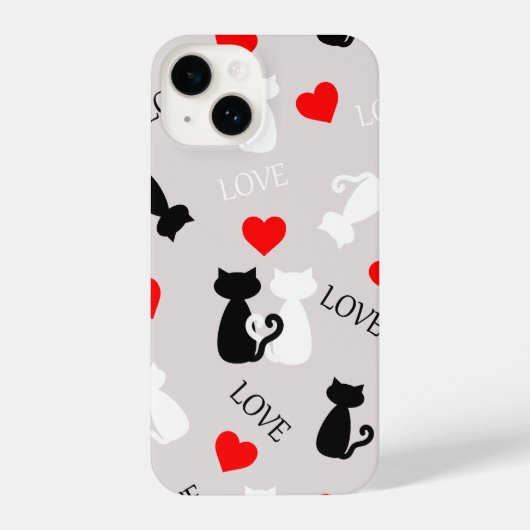 Coque Pour iPhone 14 Smartphone case with cats (Verso)
