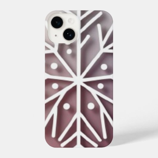 Coque Pour iPhone 14 Snowflake Ornament Icon – Winter Holiday Design  (Verso)