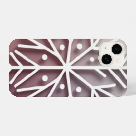 Coque Pour iPhone 14 Snowflake Ornament Icon – Winter Holiday Design  (Verso Horizontal)