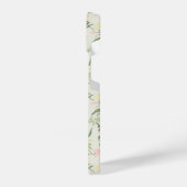 Coque Pour iPhone 14 Soft Mint Green Garden Motif (Côté gauche)