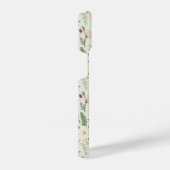 Coque Pour iPhone 14 Soft Mint Green Garden Motif (Côté droit)