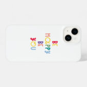 Coque Pour iPhone 14 Sois Heureux Sois-Tu (Verso Horizontal)