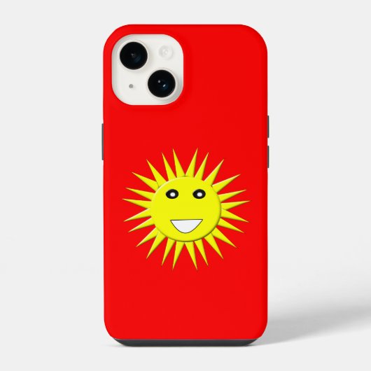 Coque Pour iPhone 14 Soleil brillant (Verso)