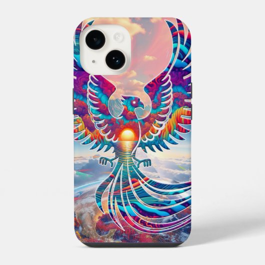 Coque Pour iPhone 14 Soleil de Phoenix (Verso)