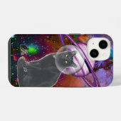 Coque Pour iPhone 14 Space-Cat Cosmo Coque-Mate coque iphone (Verso Horizontal)