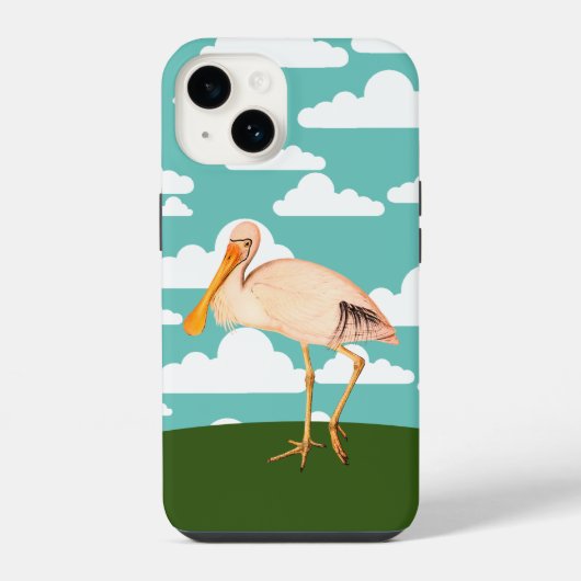 Coque Pour iPhone 14 Spatule rosée (Verso)