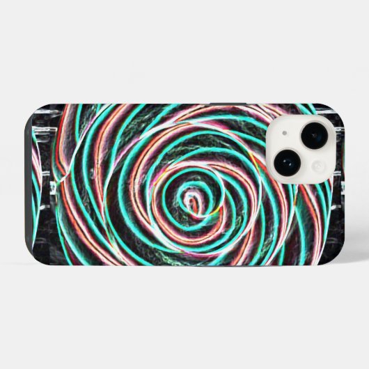 Coque Pour iPhone 14 Spirale spatiale (Verso Horizontal)