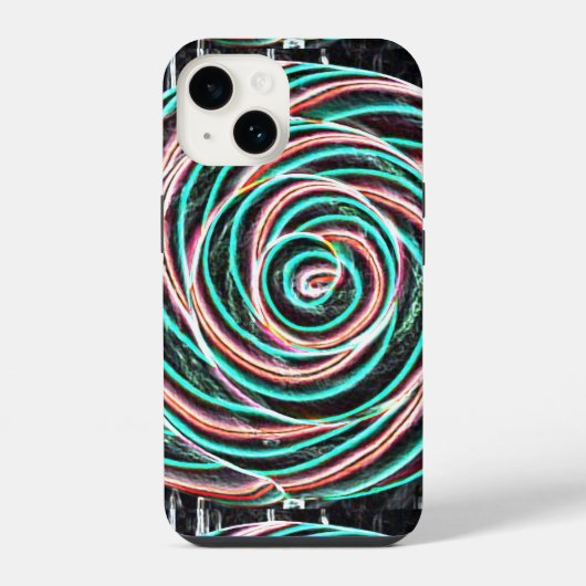 Coque Pour iPhone 14 Spirale spatiale (Verso)