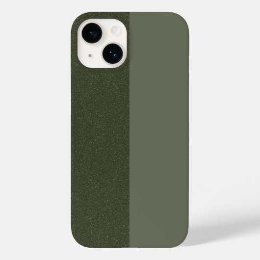 Coque Pour iPhone 14 Split Moss Green iPhone 14 Coque - Personnalisable (Verso)