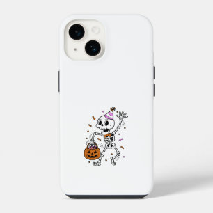 Coque Pour iPhone 14 Squelette de confettis pour Halloween