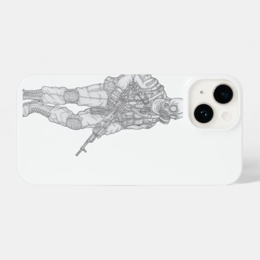 Coque Pour iPhone 14 Stalker art phonecase (Verso Horizontal)