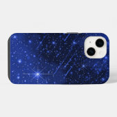 Coque Pour iPhone 14 Star Galaxy On Blue (Verso Horizontal)