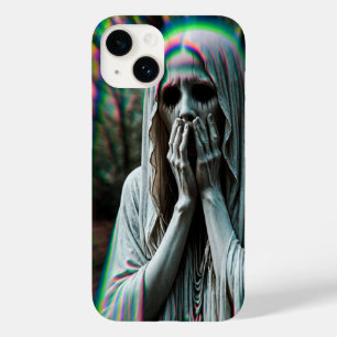 Coque Pour iPhone 14 statue de cimetière pleurant thème iPhone 16 coque