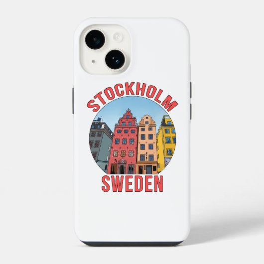 Coque Pour iPhone 14 Stockholm Suède (Verso)