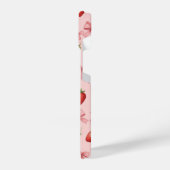 Coque Pour iPhone 14 Strawberry and Pink Bows Pattern Phone Case (Côté gauche)