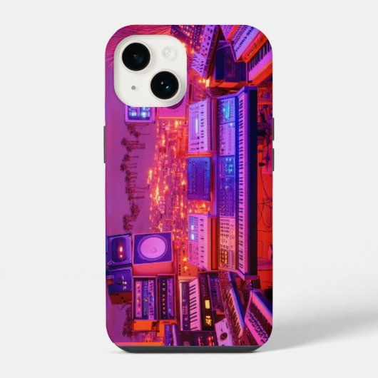 Coque Pour iPhone 14 Studio de musique du désert (Verso)