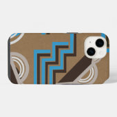 Coque Pour iPhone 14 style Art Déco conception abstraite (Verso Horizontal)