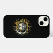 Coque Pour iPhone 14 Style classique Sun&Moon&Star Divination Astrologi (Verso Horizontal)