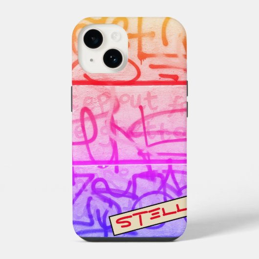 Coque Pour iPhone 14 Style Graffiti urbain (Verso)