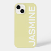 COQUE POUR iPhone 14 STYLISH MODERN CLASSIC CUSTOMIZED NAME MINIMAL (Verso)