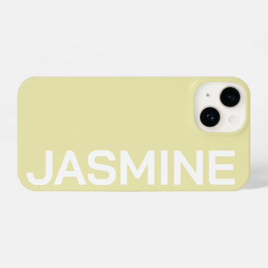 COQUE POUR iPhone 14 STYLISH MODERN CLASSIC CUSTOMIZED NAME MINIMAL (Verso Horizontal)