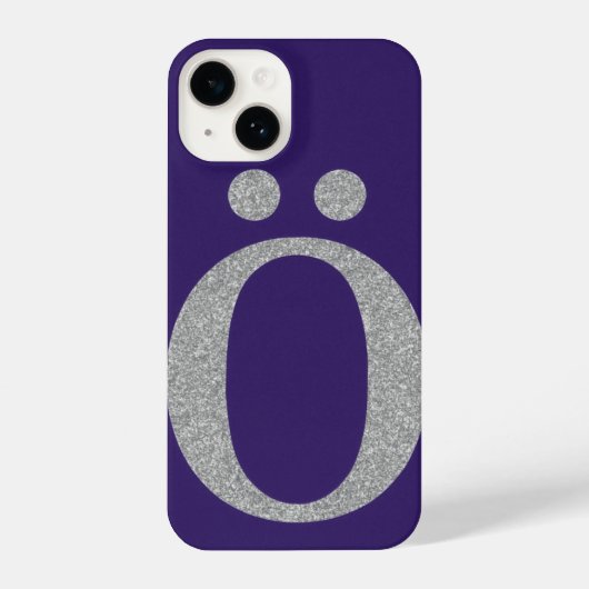 Coque Pour iPhone 14  Stylish, sparkly purple phone case. (Verso)