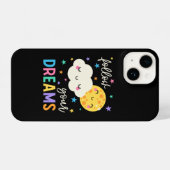 Coque Pour iPhone 14 Suivez vos rêves | Cloud & Moon (Verso Horizontal)
