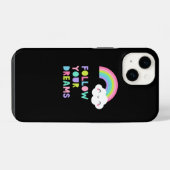 Coque Pour iPhone 14 Suivez vos rêves Cute Rainbow Cloud (Verso Horizontal)