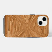 Coque Pour iPhone 14 Sun Deck - Illusion de boîte en bois (Verso Horizontal)