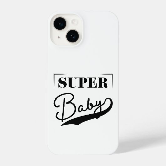 Coque Pour iPhone 14 Super bébé (Verso)