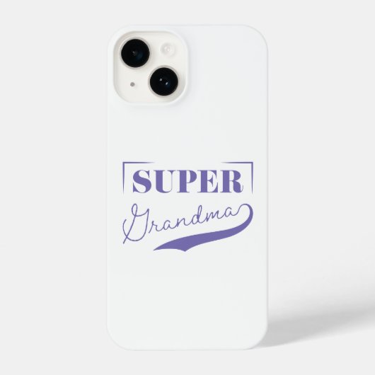 Coque Pour iPhone 14 Super grand-mère (Verso)
