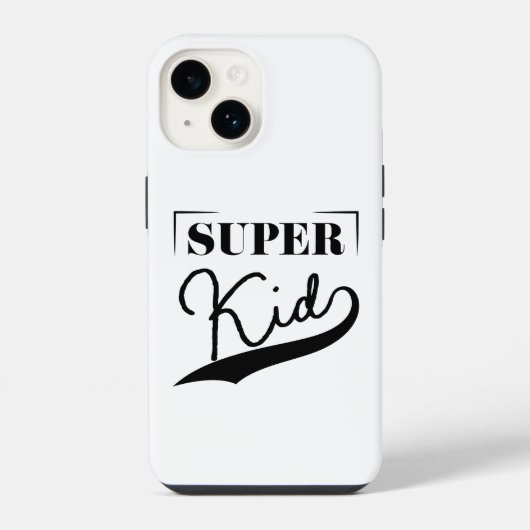 Coque Pour iPhone 14 Super Kid (Verso)
