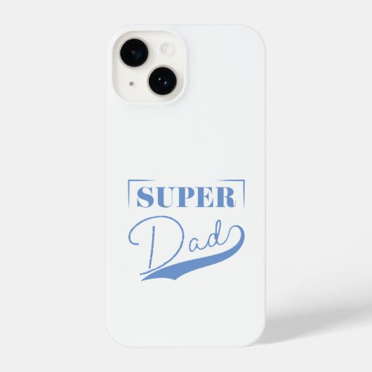 Coque Pour iPhone 14 Super papa (Verso)