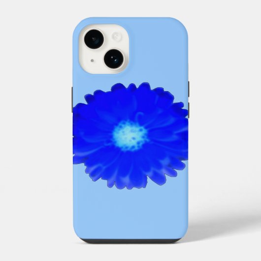 Coque Pour iPhone 14 Superbe Souci Bleu (Verso)